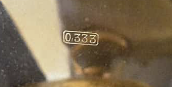 0.333 stempel