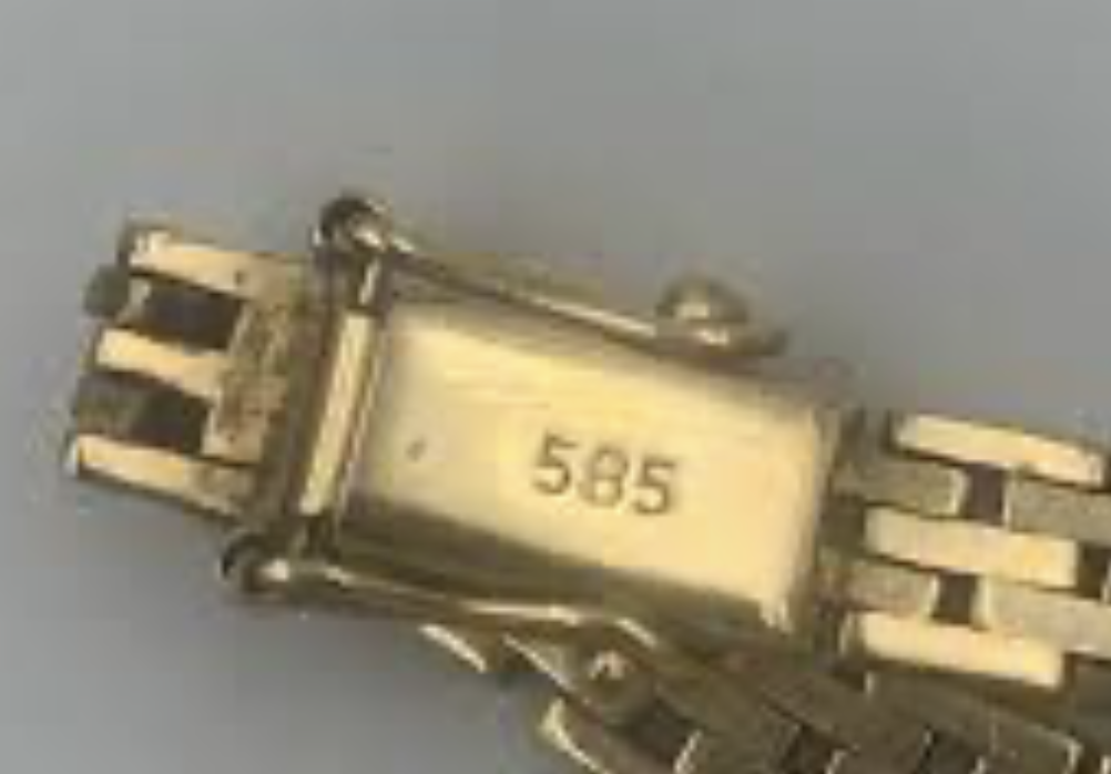 585 stempel på armbåndslås