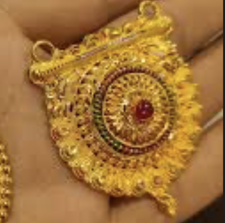 23 karat guldvedhæng