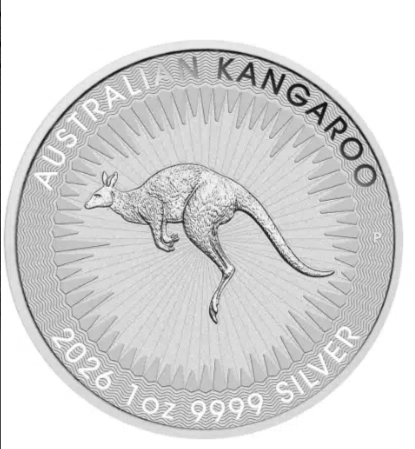 9999 sølvmønt – Australian Kangaroo