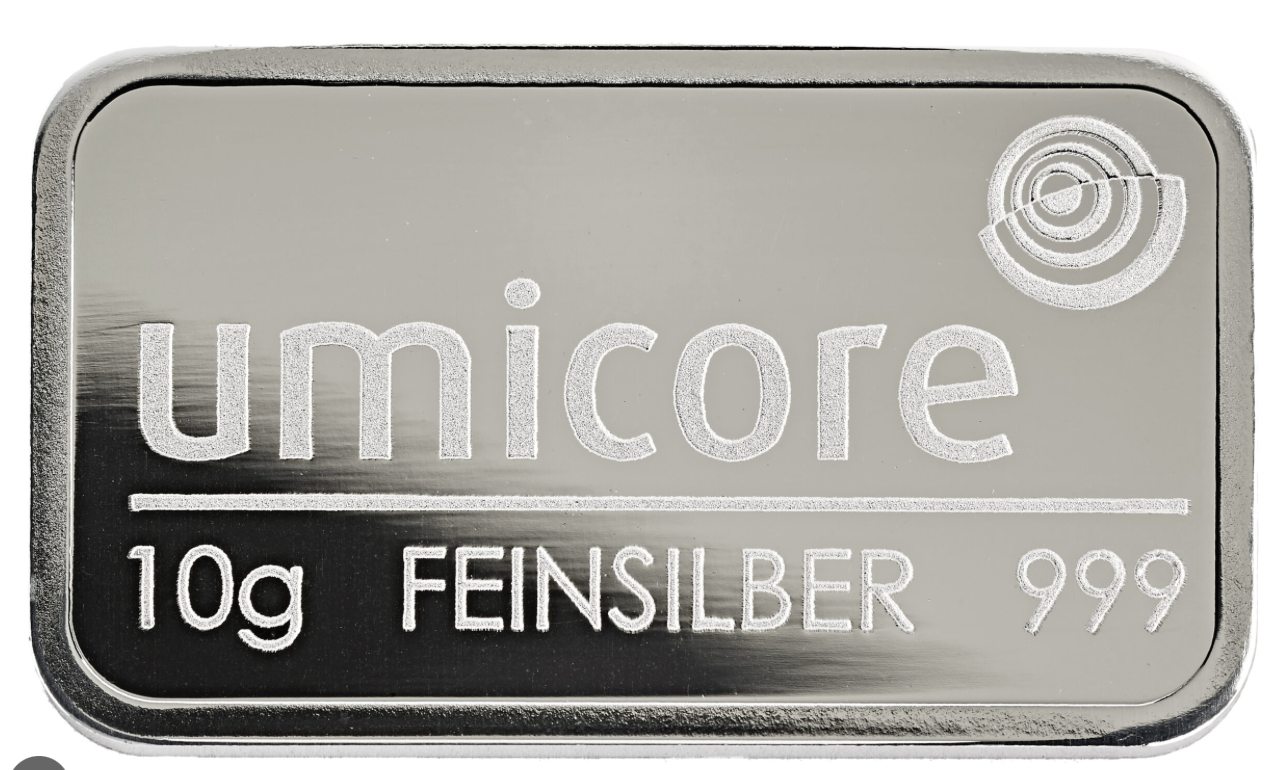 999 sølvbar – Umicore 10g
