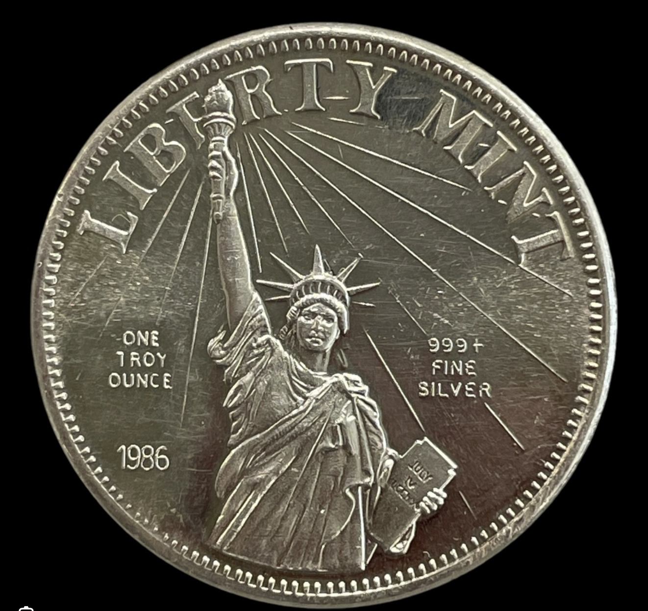 999 sølvmønt – Liberty Mint