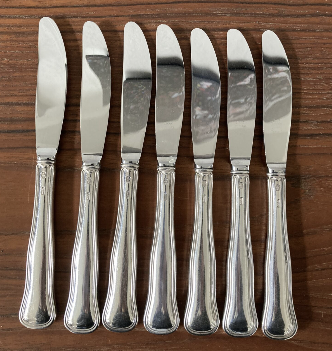 Sølvknive med stålblad