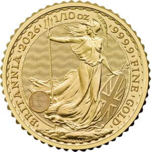Britannia 1/10 oz 2026 guldmønt