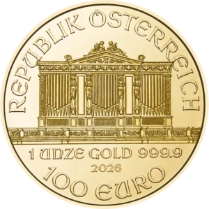 Philharmoniker 1 oz 2026 guldmønt