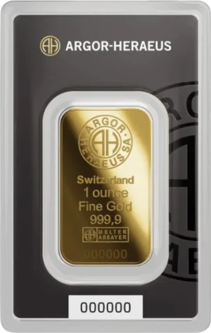 Argor-Heraeus 1 oz guldbarre