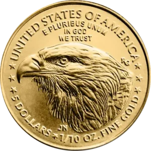 Eagle 1/10 oz guldmønt tidligere årgange