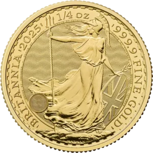 Britannia 1/4 oz guldmønt tidligere årgange