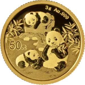Panda 3g guldmønt tidligere årgange