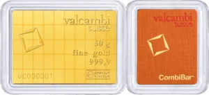Valcambi Suisse 50 gram Combibar