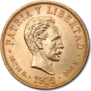 10 Cubanske Pesos 1902-1916 Guldmønt
