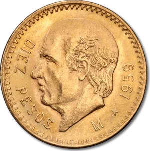 10 Pesos Hidalgo 1905-1959 Mexicansk Guldmønt