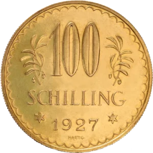 100 Østrigsk Schilling Guldmønt