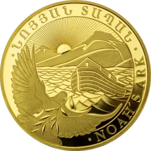 Armenske 1 gram Noahs Ark Guldmønt