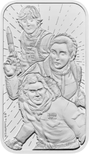 1 oz Star Wars Light Side Sølvbarre
