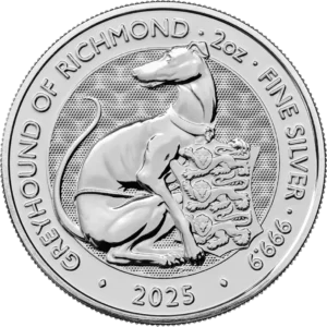 2 Oz Greyhound Tudor Beast Sølvmønt