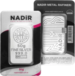 50 gram sølvbarre Nadir Metals