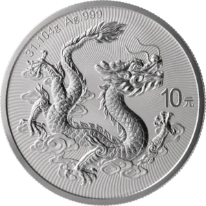 1 oz Kinesisk Drage sølvmønt 2026