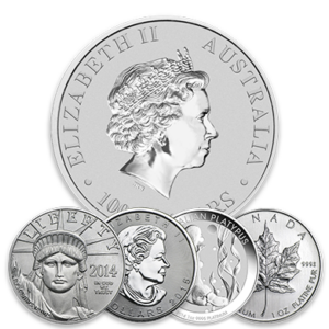 1 oz Platinmønter cirkuleret