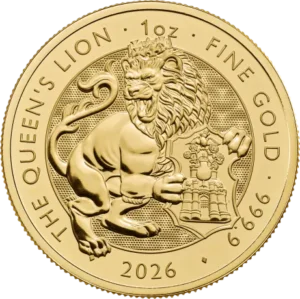 Tudor Beasts Queens Lion 1 oz Guld Mønt 2026