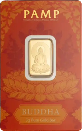 PAMP Fortuna 5 Gram Guldbarre - Buddha