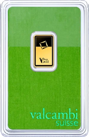 Valcambi Suisse 2,5 gram Green Gold guldbarre