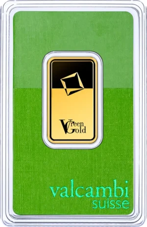 Valcambi Suisse 20 gram Green Gold guldbarre