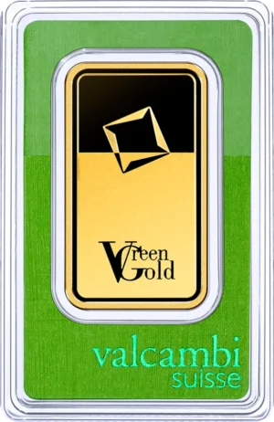 Valcambi Suisse 50 gram Green Gold guldbarre